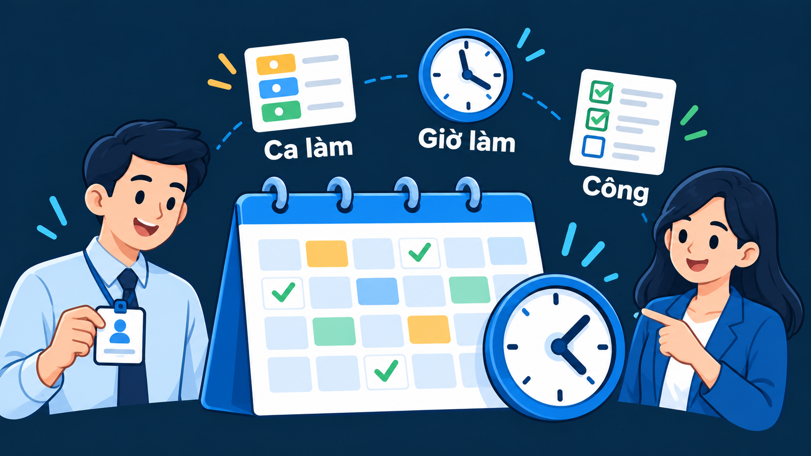 Công · ca · giờ làm